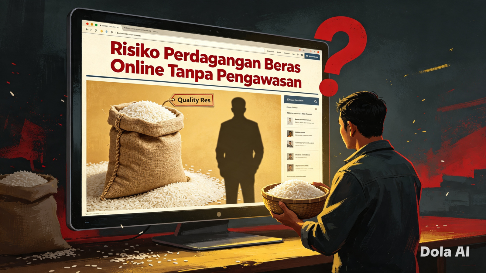 Ketiadaan Pengawasan Dalam Perdagangan Beras Melalui E-commerce